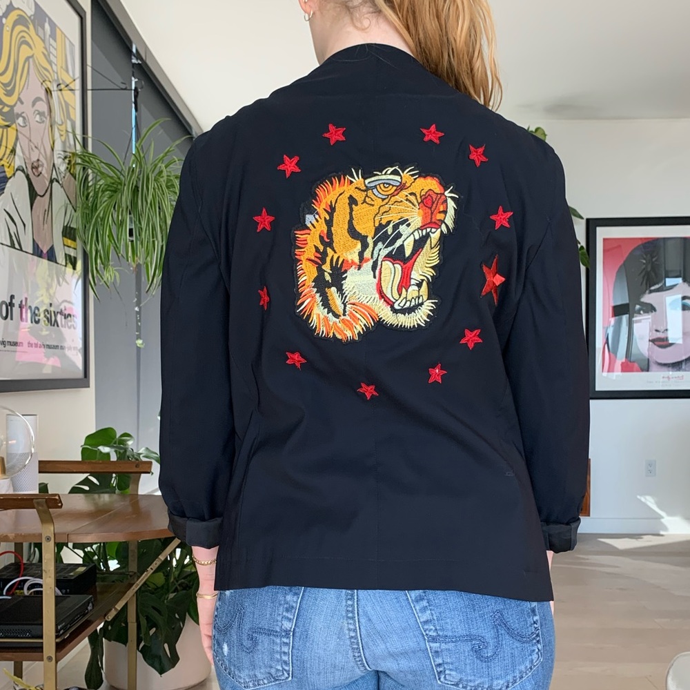 ❤️René Lezard jacket with custom patch work.